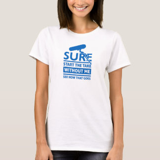 Camiseta Cita de grabación de sonido de ubicación divertida