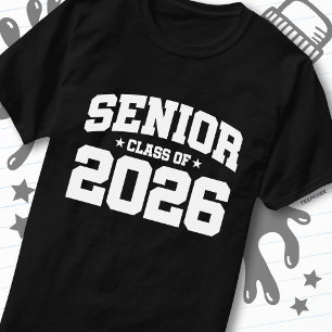Camiseta Cita de graduación de la clase superior de 2026 Va