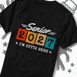 Camiseta Cita de graduación de la promoción de 2027 Fuera d