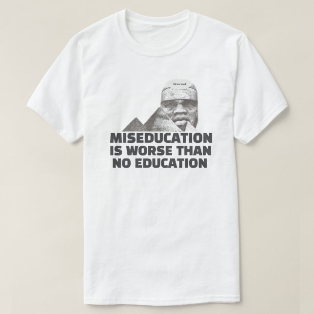 Camiseta Cita de grandeza afrocéntrica (Diseño del anverso)