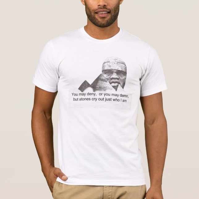 Camiseta Cita de grandeza afrocéntrica (Anverso)