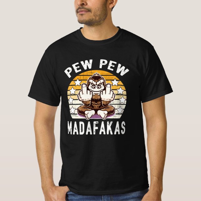 Camiseta Cita de Guay de Monkey Pew Madafakas i (Anverso)