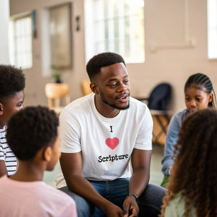 Camiseta Cita de guiones de corazón con texto negro