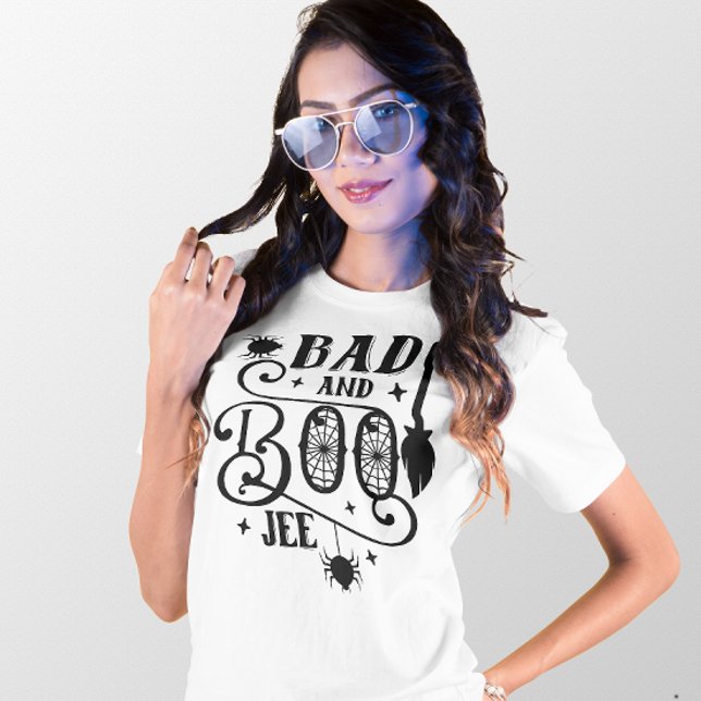 CAMISETA CITA DE HALLOWEEN BAD Y BOO-JEE (Subido por el creador)