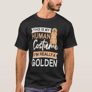 Camiseta Cita De Halloween De Golden Retriever Para Hombres