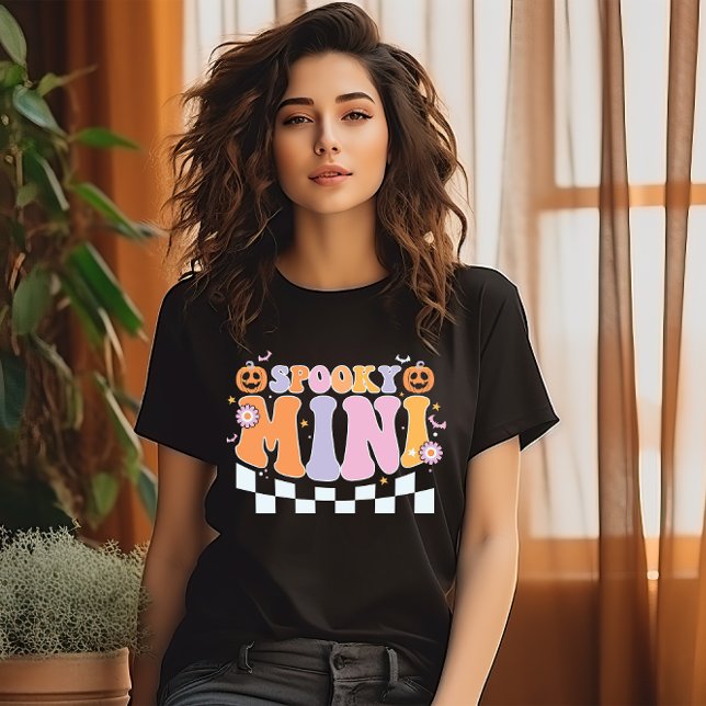 CAMISETA CITA DE HALLOWEEN SPOOKY MINI FUNNY (Subido por el creador)