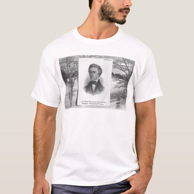 Camiseta Cita de Henry David Thoreau (Anverso)