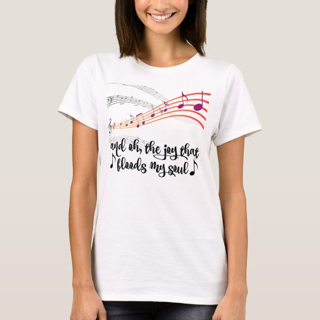 Camiseta Cita de Himno Cristiano (Anverso)