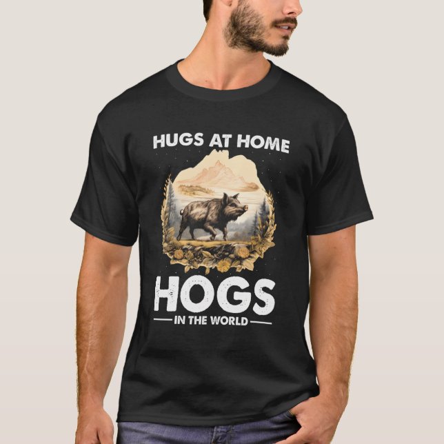 Camiseta Cita De Hog Assassin Para Caza De Cerdo Y Extermi  (Anverso)