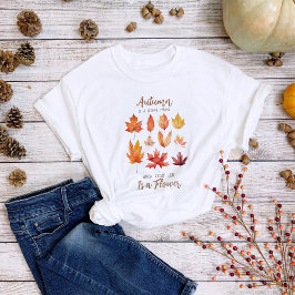 Camiseta Cita de hojas de otoño