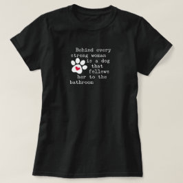 Camiseta Cita de humor de perro - Huella de perro