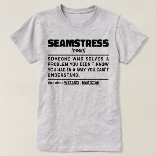 Camiseta Cita de humor para coser de definición moderna de 