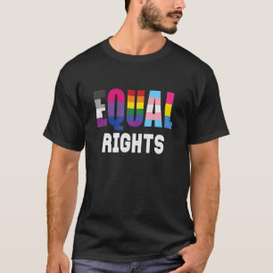 Camiseta Cita De Igualdad De Derechos En Banderas Queer Org