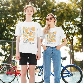 Camiseta Cita de inspiración de limón amarillo retro