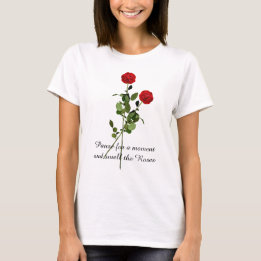 Camiseta Cita de inspiración para hacer una pausa y oler la