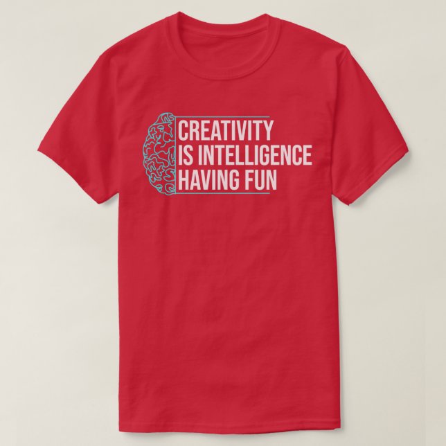 Camiseta Cita de inteligencia artificial calificada creativ (Diseño del anverso)