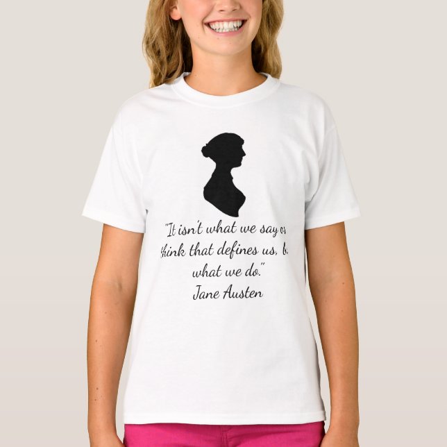 Camiseta cita de Jane Austen (Anverso)