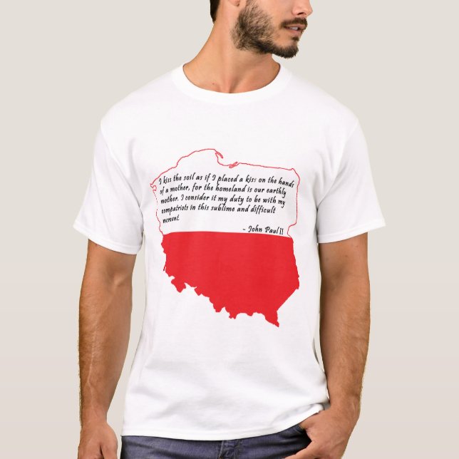 Camiseta Cita de Juan Pablo II (Anverso)
