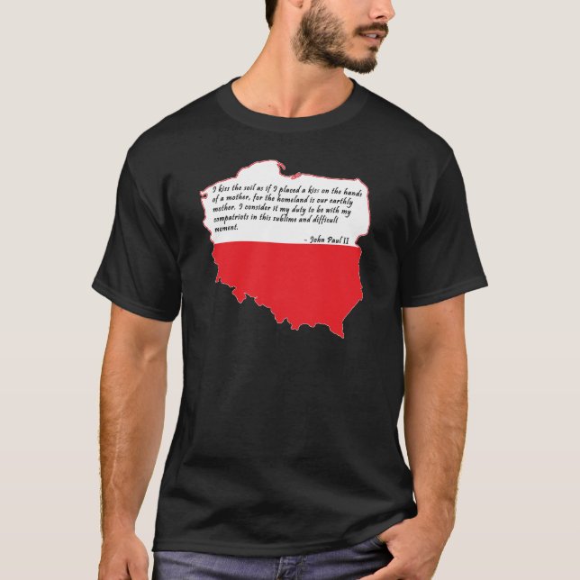 Camiseta Cita de Juan Pablo II (Anverso)