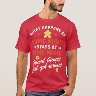Camiseta Cita de juegos de mesa divertidos en la noche del 