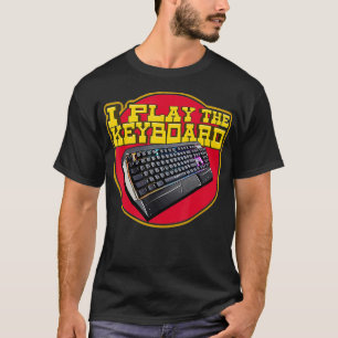 Camiseta Cita de jugador divertida de teclado para juegos d