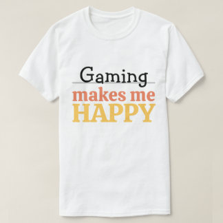 Camiseta Cita de jugador moderno vibrante: los juegos me ha