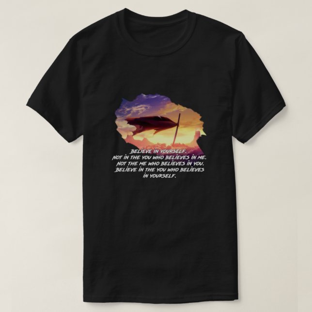 Camiseta Cita de Kamina - Gurren Lagann Classic (Diseño del anverso)