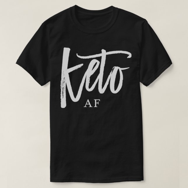 Camiseta Cita de Keto AF de baja carga de carbohidrasa alta (Diseño del anverso)
