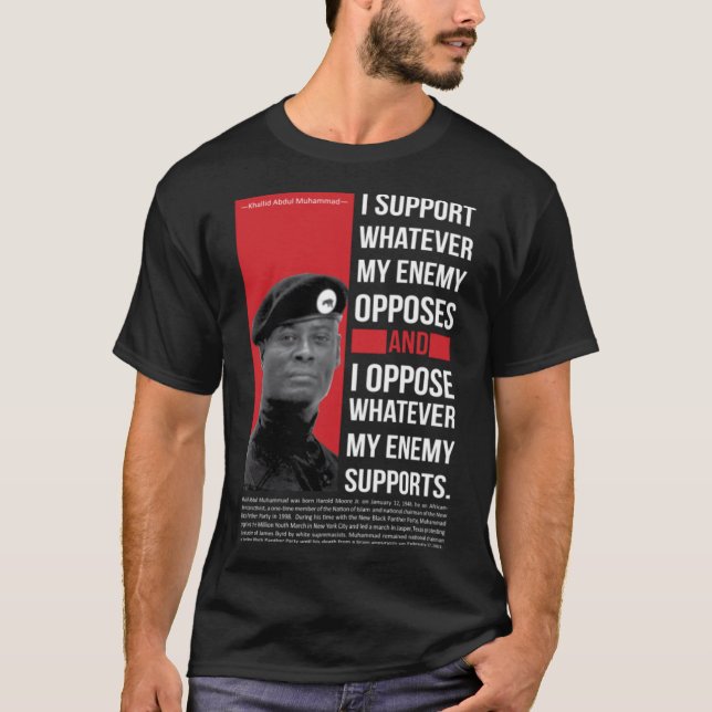 Camiseta Cita de Khalid Abdul Muhammad (Anverso)