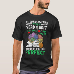 Camiseta Cita de Knitter Amor Leer Libro De Citas De Knitte