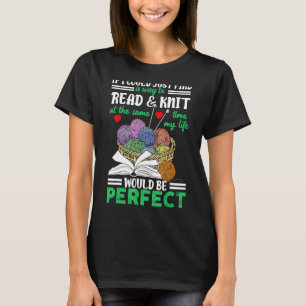 Camiseta Cita de Knitter Amor Leer Libro De Citas De Knitte