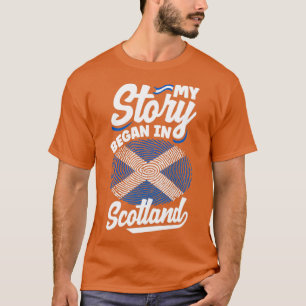 Camiseta Cita de la bandera escocesa de Escocia