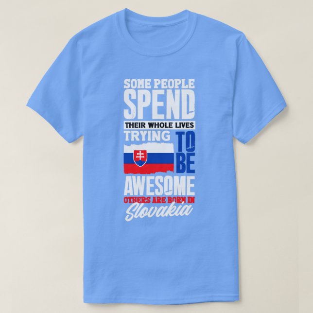 Camiseta Cita de la bandera eslovaca 2 (Diseño del anverso)