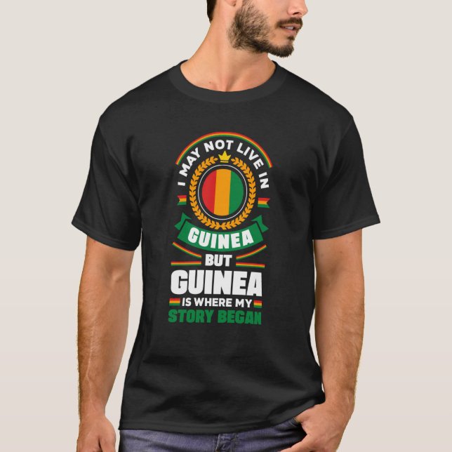 Camiseta Cita de la bandera guineana de Guinea (Anverso)