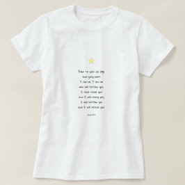Camiseta Cita de la Biblia de las Escrituras Confortables i