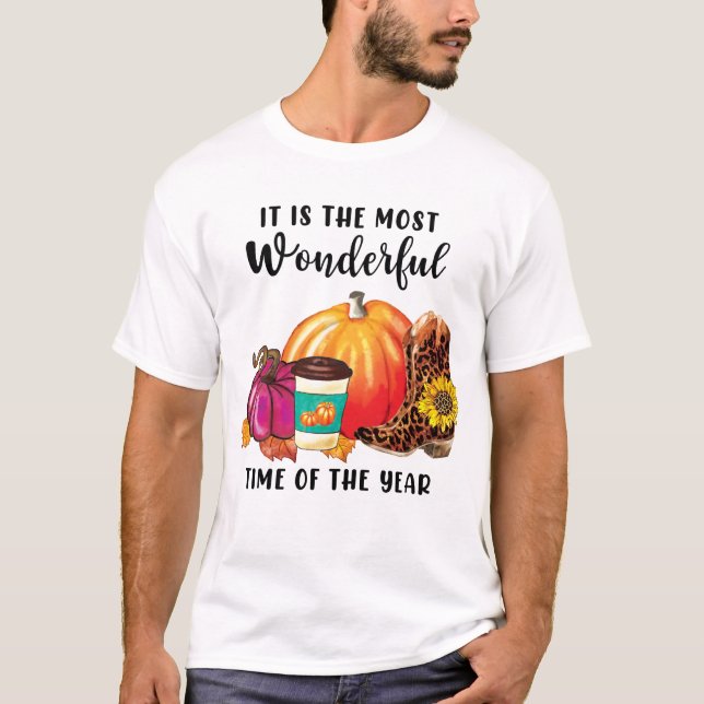 Camiseta Cita De La Calabaza Del Año Otoño (Anverso)