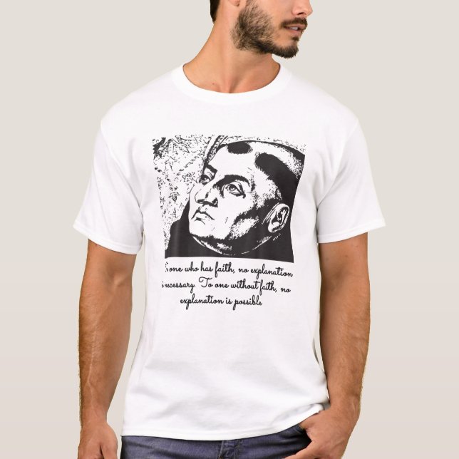 Camiseta Cita de la Iglesia Católica Thomas Aquinas Aquino (Anverso)