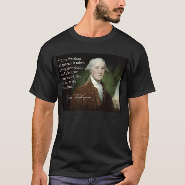 Camiseta Cita de la libertad de expresión de George (Anverso)