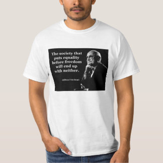 Camiseta Cita de la libertad de la igualdad de Milton