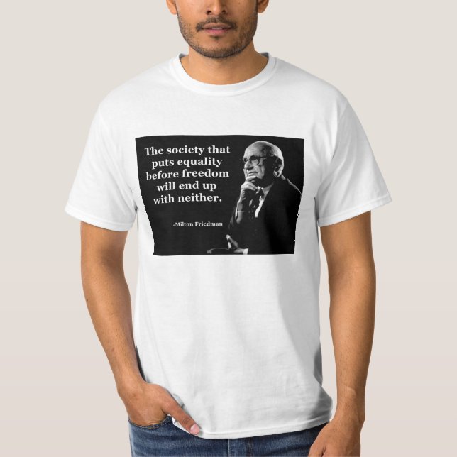 Camiseta Cita de la libertad de la igualdad de Milton (Anverso)