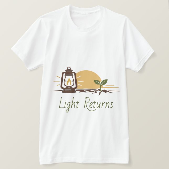 Camiseta Cita de la Luz que Devuelve la Esperanza (Anverso del diseño)