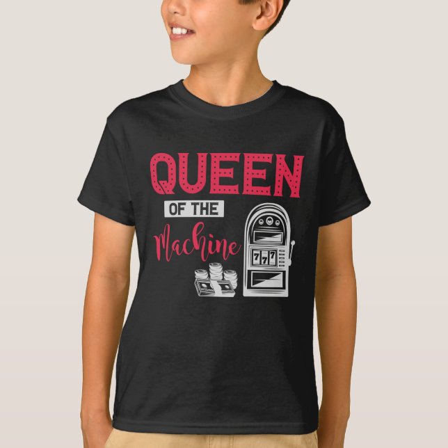 Camiseta Cita de la Máquina de apuestas Queen Slot en Casin (Anverso)