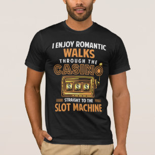 Camiseta Cita de la Máquina Tragamonedas Graciosa de Amant