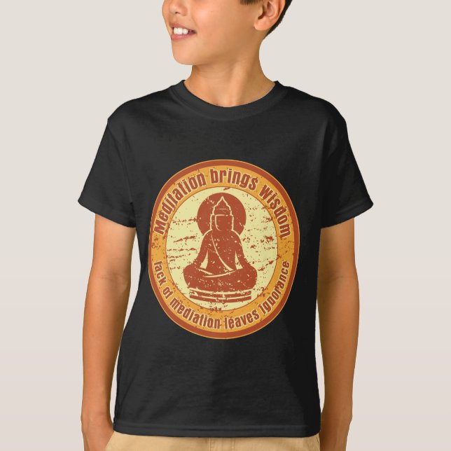 Camiseta Cita de la meditación de Buda (Anverso)