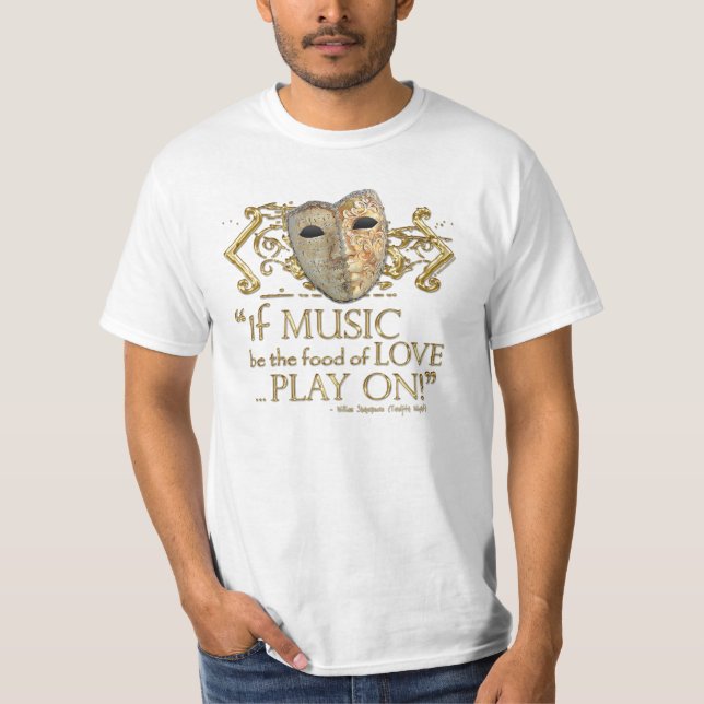 Camiseta Cita de la música de la noche de Reyes (versión (Anverso)