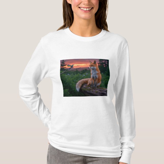Camiseta Cita de la Naturaleza "Donde empieza la paz y la p (Anverso)