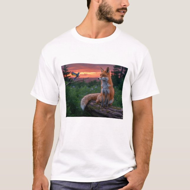 Camiseta Cita de la Naturaleza "Donde empieza la paz y la p (Anverso)