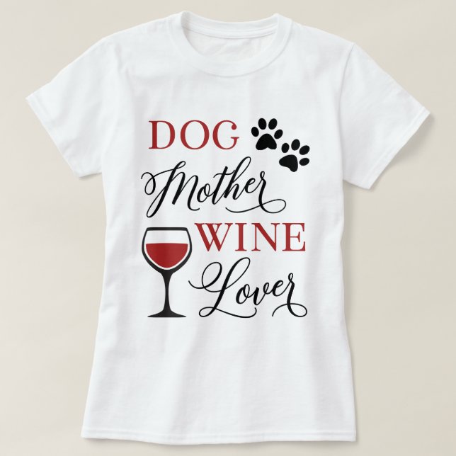 Camiseta Cita de la propietaria de la madre del perro, aman (Diseño del anverso)