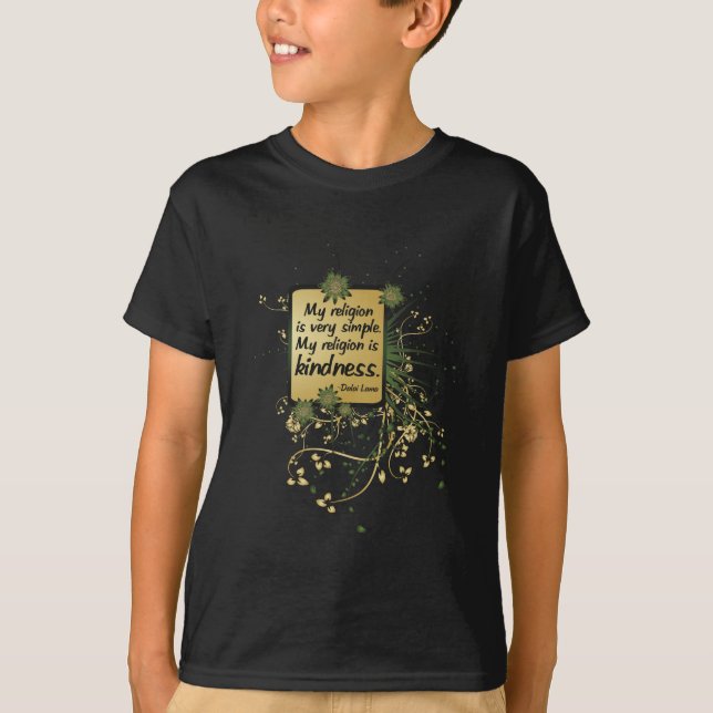 Camiseta Cita de la religión de Dalai Lama (Anverso)
