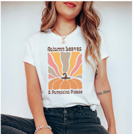 Camiseta Cita de la temporada de boho retro y de otoño